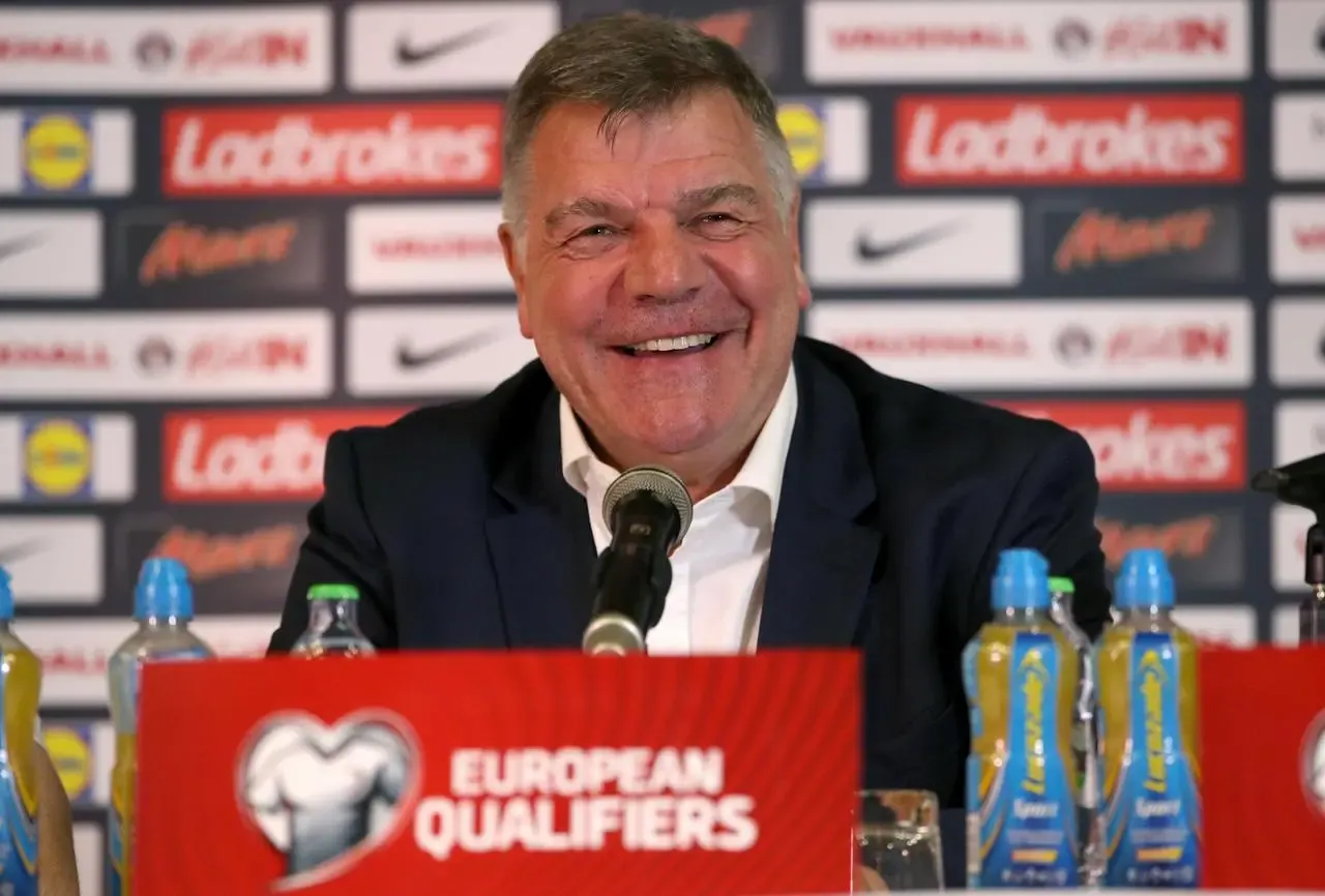 Sam Allardyce lasted just one game in charge of England before being replaced by Southgate 