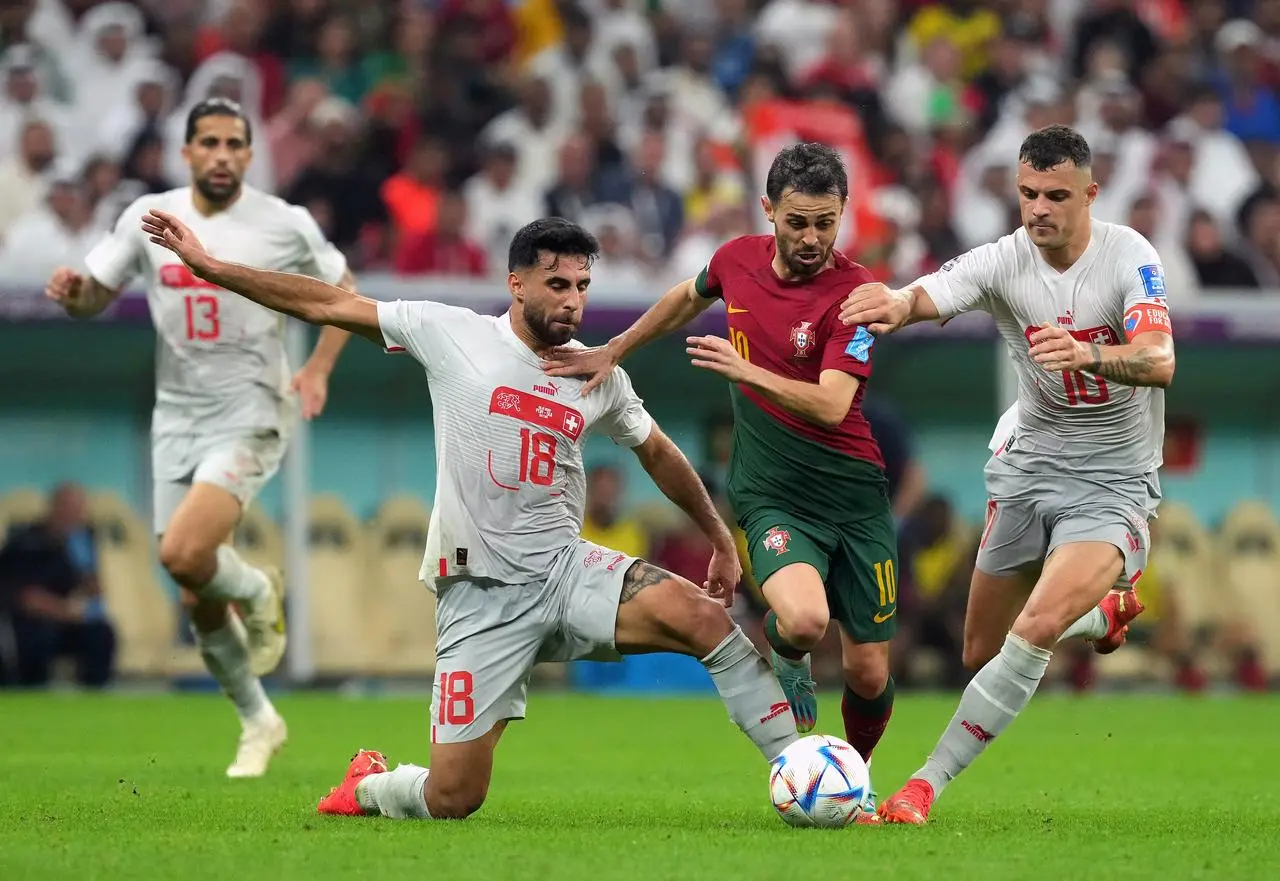 Bernardo Silva helped Portugal to a thumping win over Switzerland