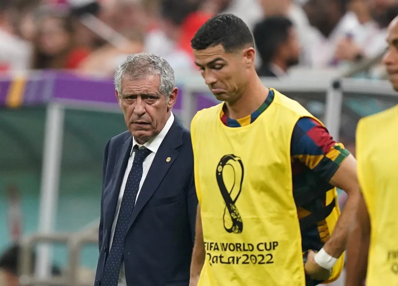 Fernando Santos and Cristiano Ronaldo file photo