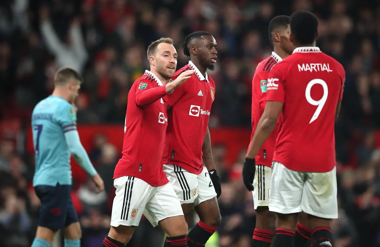 Manchester United celebrate