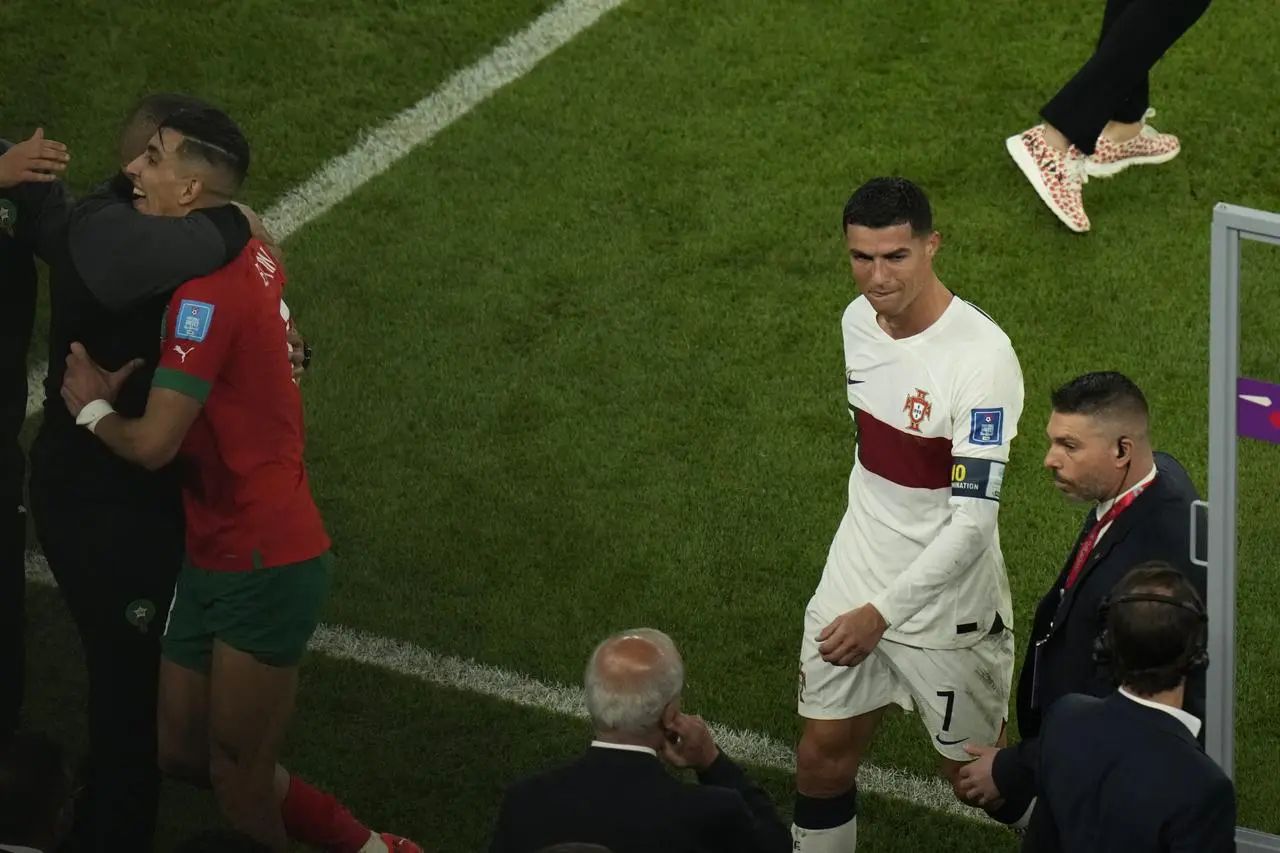 Cristiano Ronaldo left the pitch in tears 