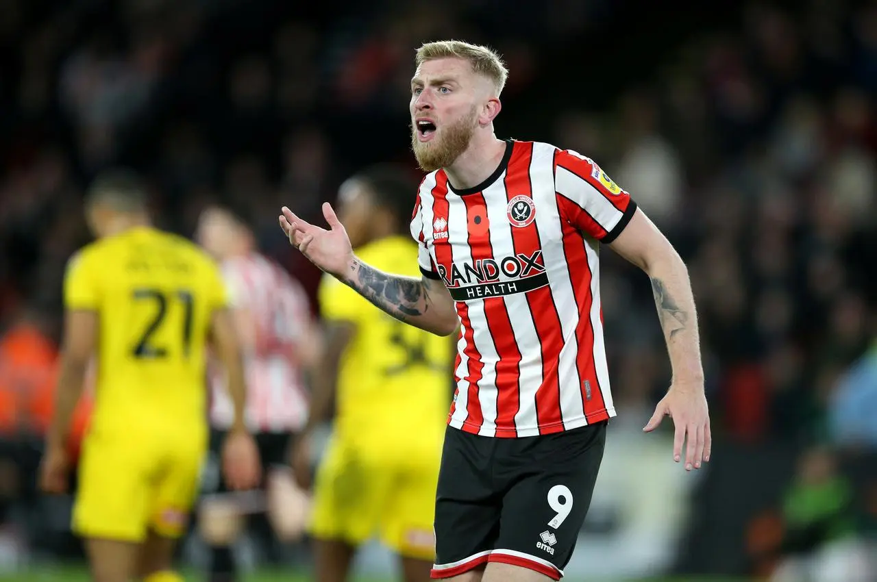 Sheffield United’s Oli McBurnie