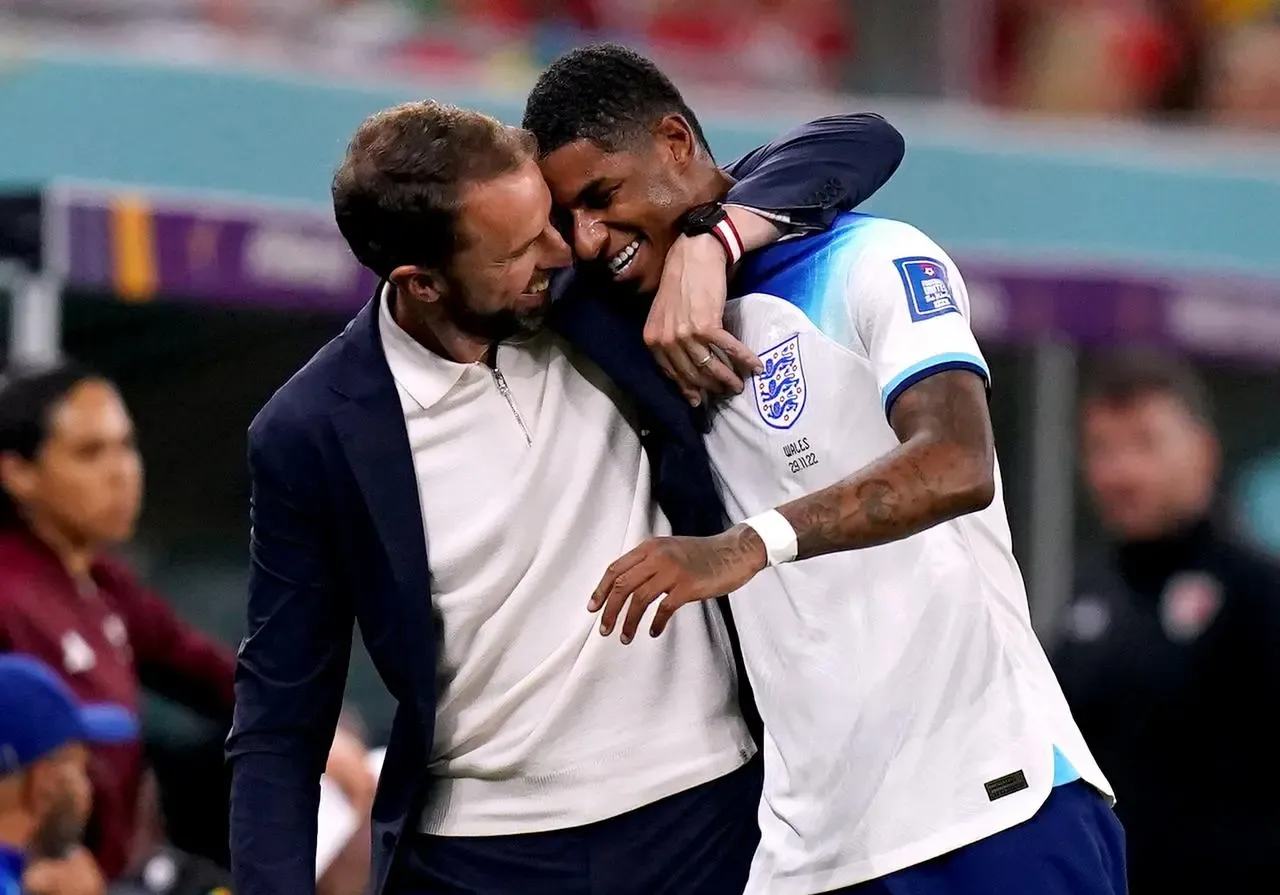 Marcus Rashford has three goals in three games at the World Cup so far.