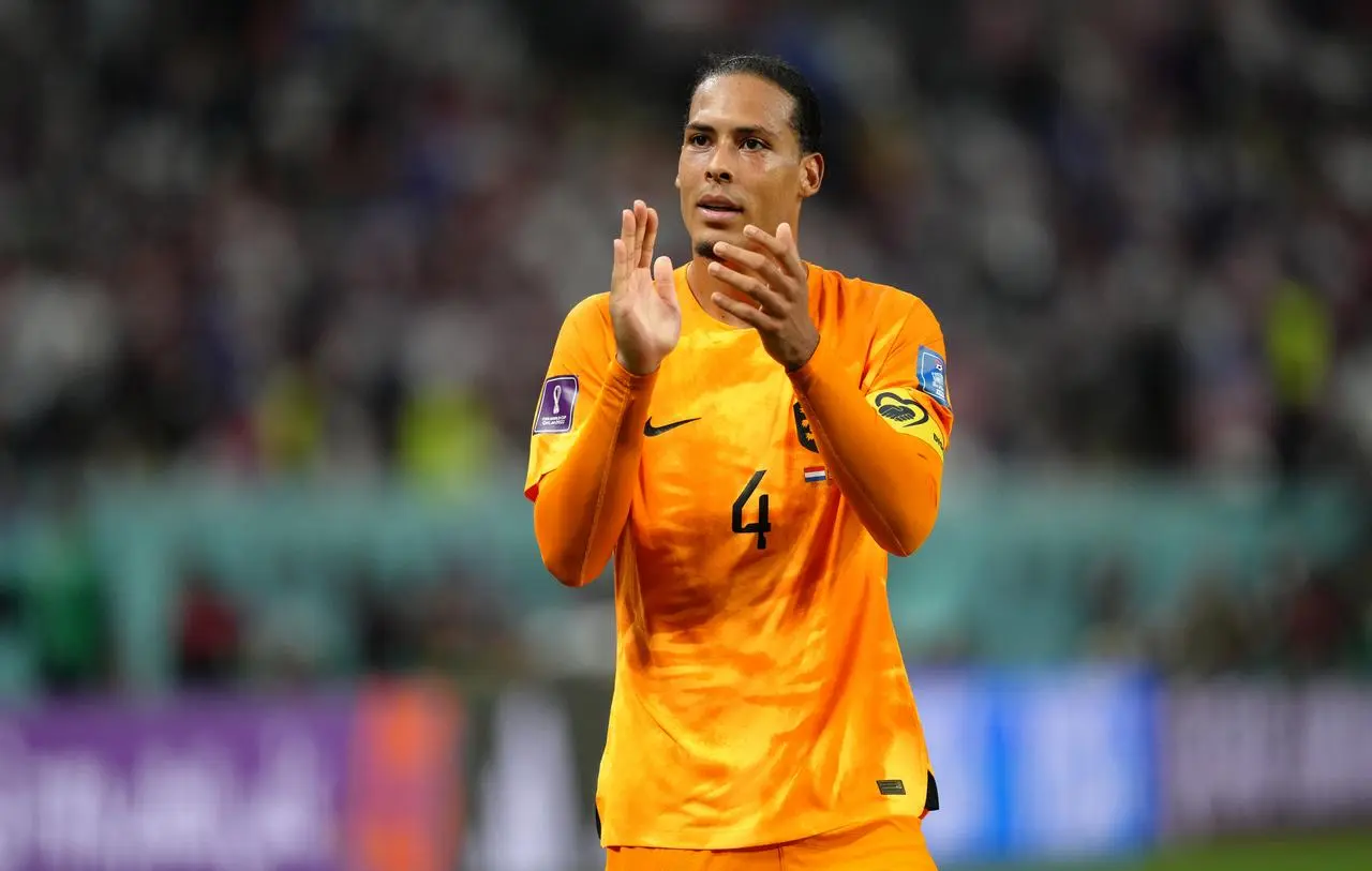 Netherlands captain Virgil van Dijk applauds