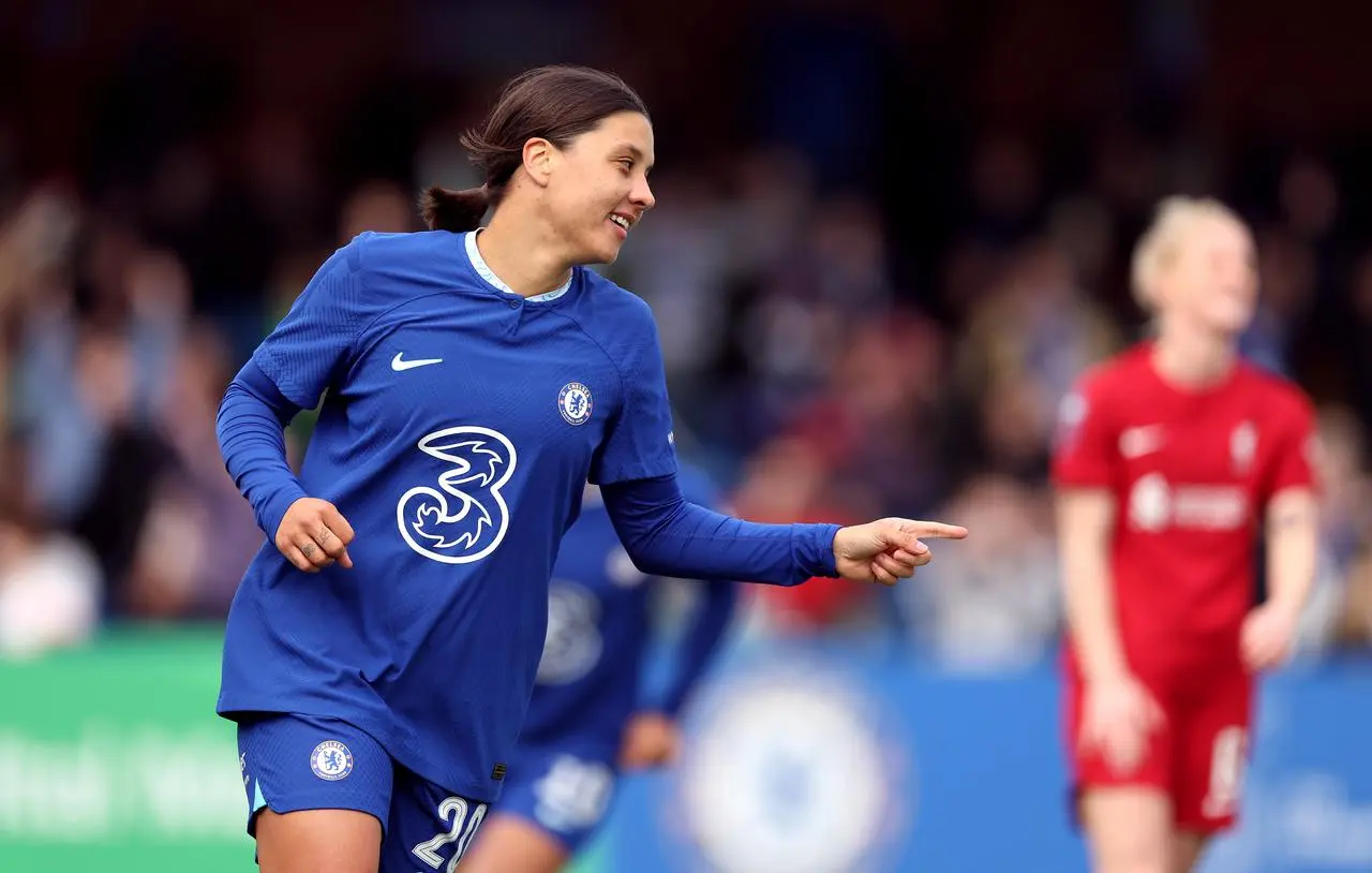 Sam Kerr scored a hat-trick to send Chelsea through into the fifth round