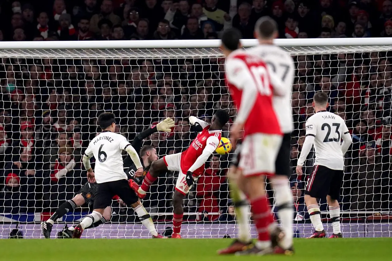 Nketiah's improvised finish was the difference between the sides.