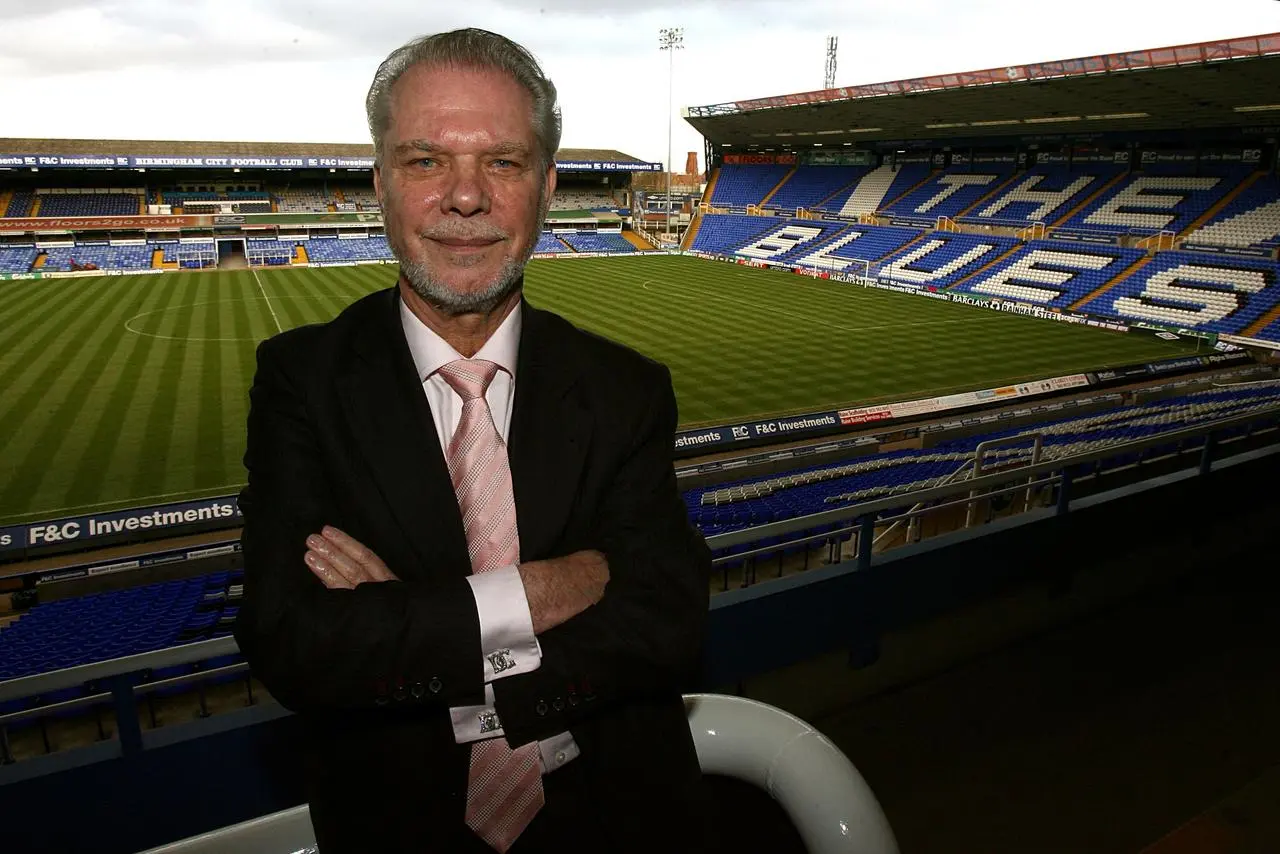 David Gold pictured at Birmingham's St Andrew's ground