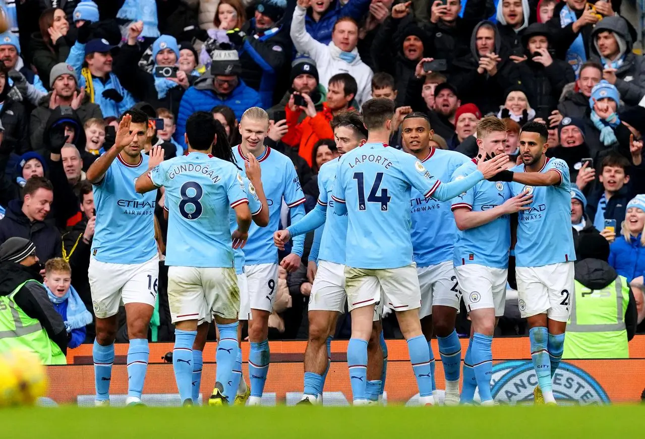 Manchester City celebrate