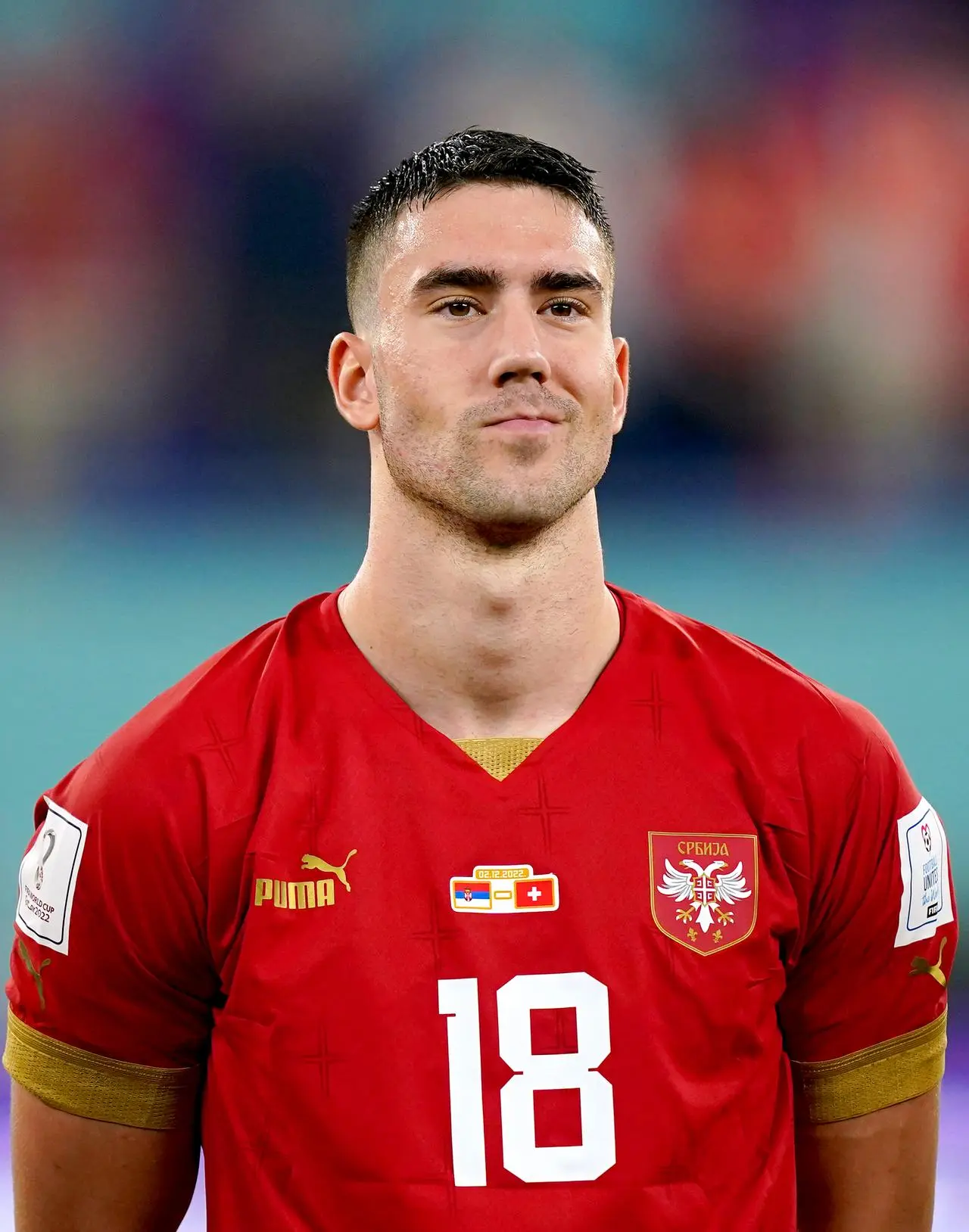 Serbia’s Dusan Vlahovic 