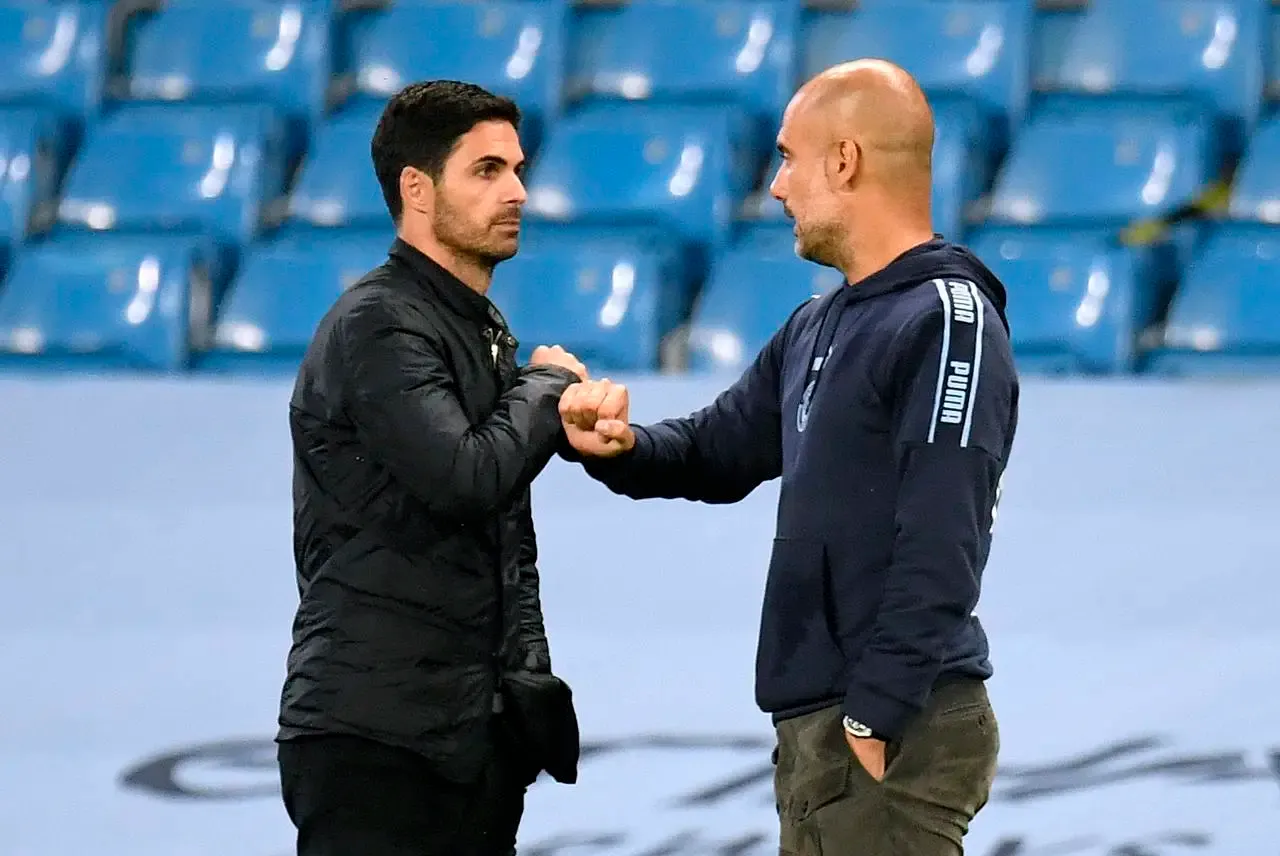 Mikel Arteta is yet to beat Pep Guardiola since leaving Manchester City to become Arsenal boss.