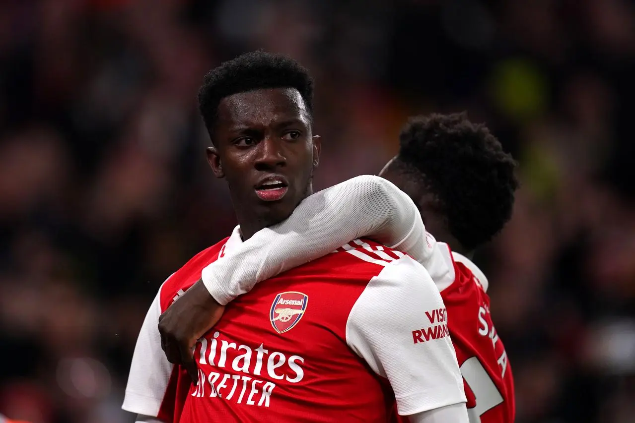 Eddie Nketiah has been in fine form since replacing the injured Gabriel Jesus in attack.