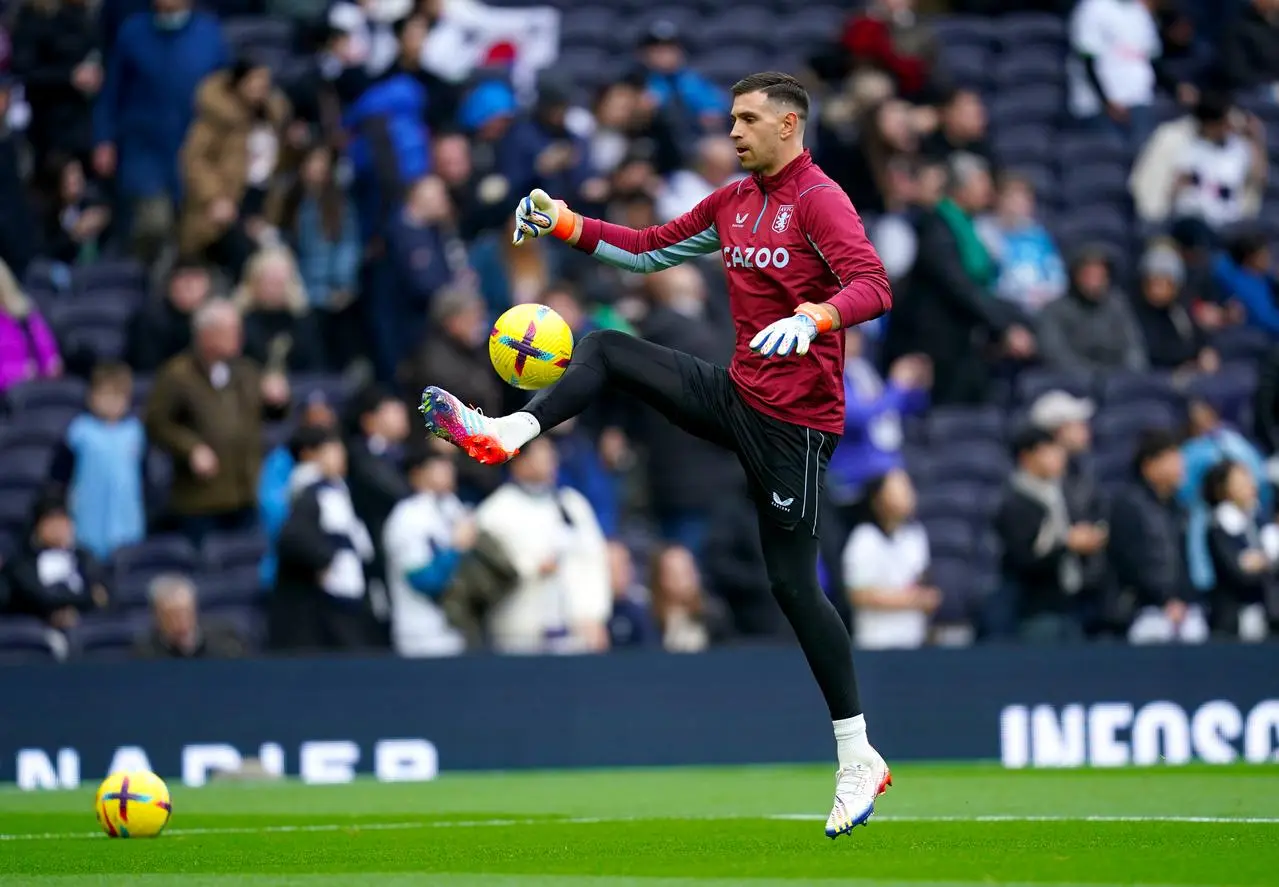 Aston Villa goalkeeper Emiliano Martinez