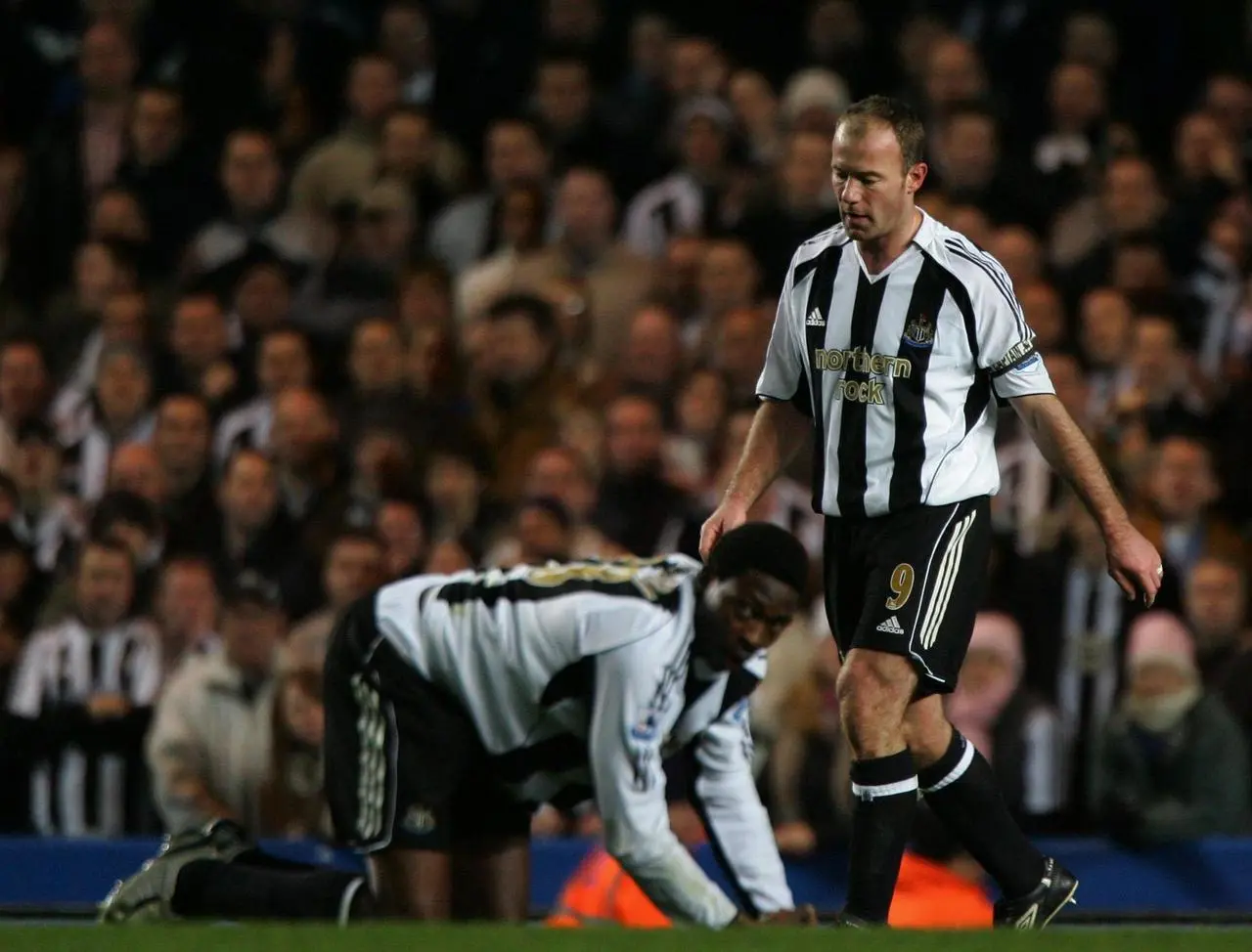 Alan Shearer, right, did not win a trophy during his time at Newcastle (Nick Potts/PA)