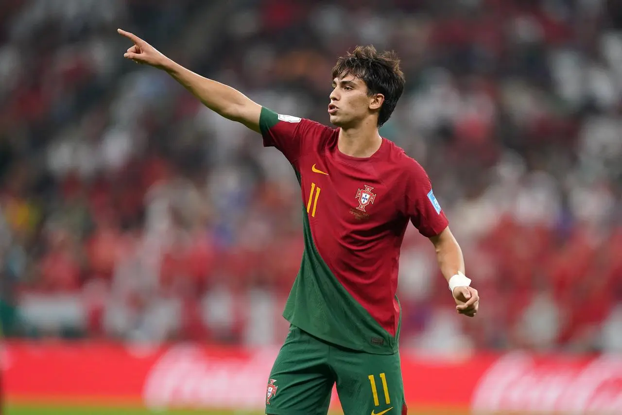 Joao Felix in action for Portugal at the 2022 World Cup