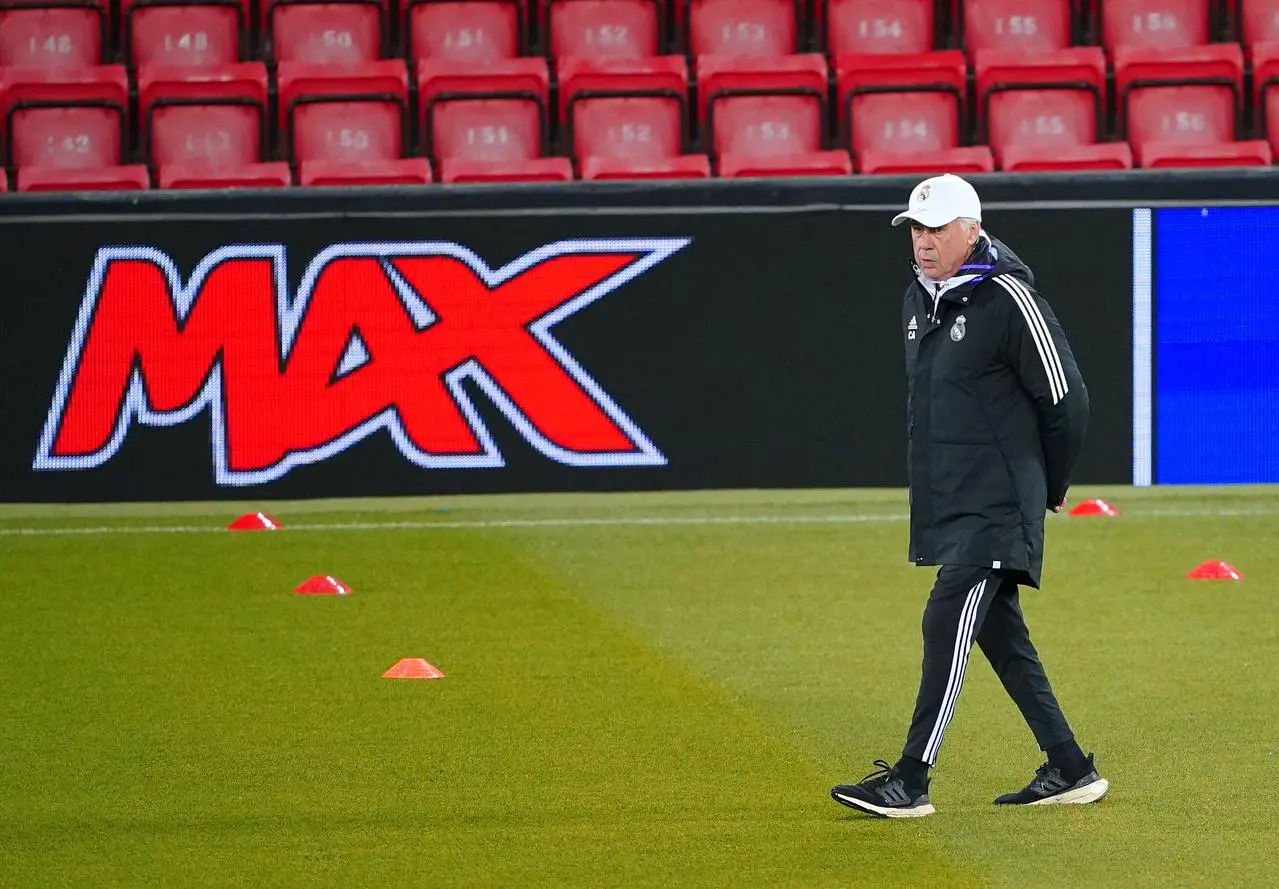 Carlo Ancelotti is preparing to face Liverpool