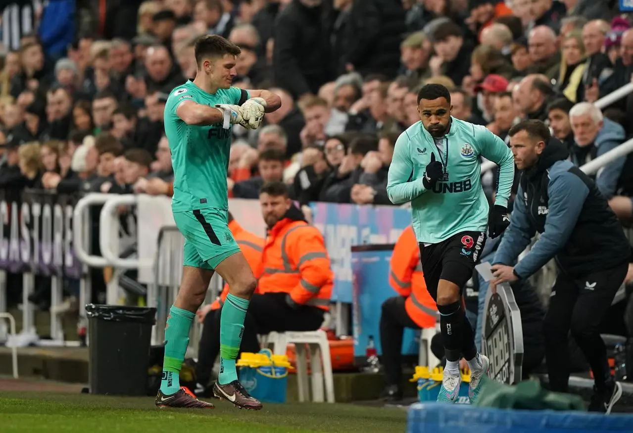 Newcastle keeper Nick Pope is suspended for the Carabao Cup final after being sent off for handling outside his area