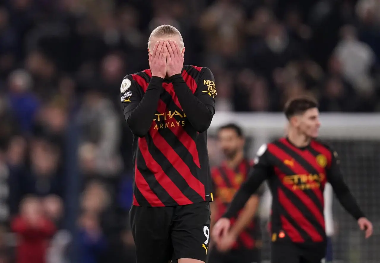 Erling Haaland cut a frustrated figure at Tottenham 