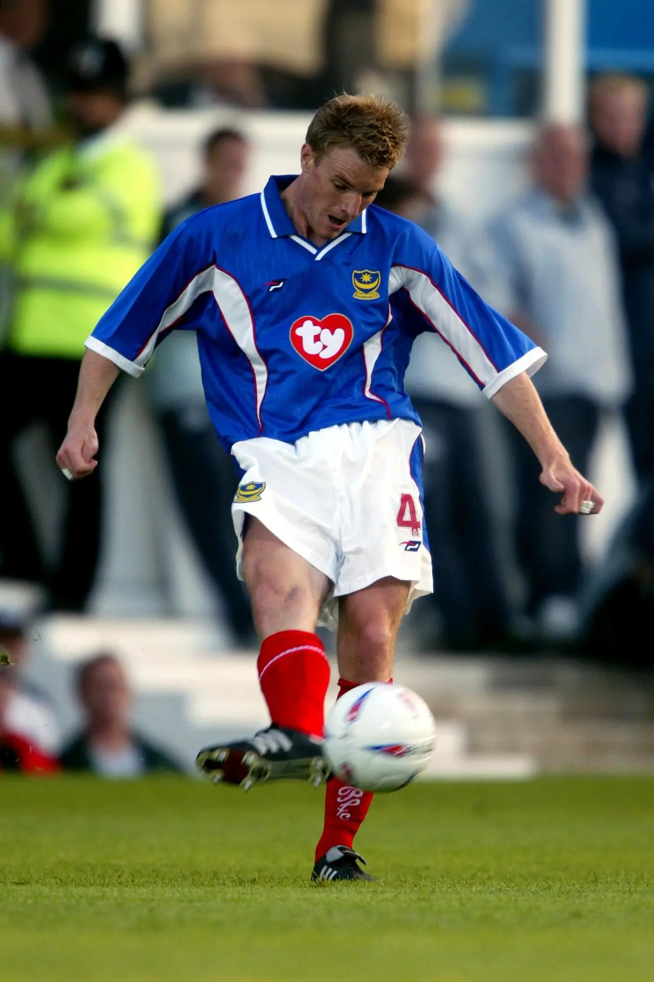 Eddie Howe in action for Portsmouth