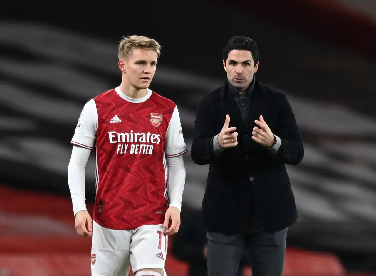 Odegaard has been impressed by Arteta since he joined Arsenal.