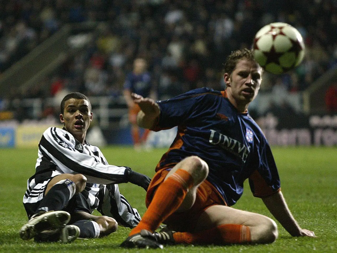 Jermaine Jenas in action for Newcastle