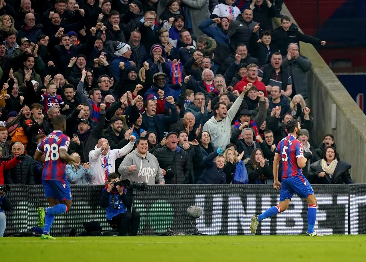  James Tomkins headed home the equaliser for Palace 