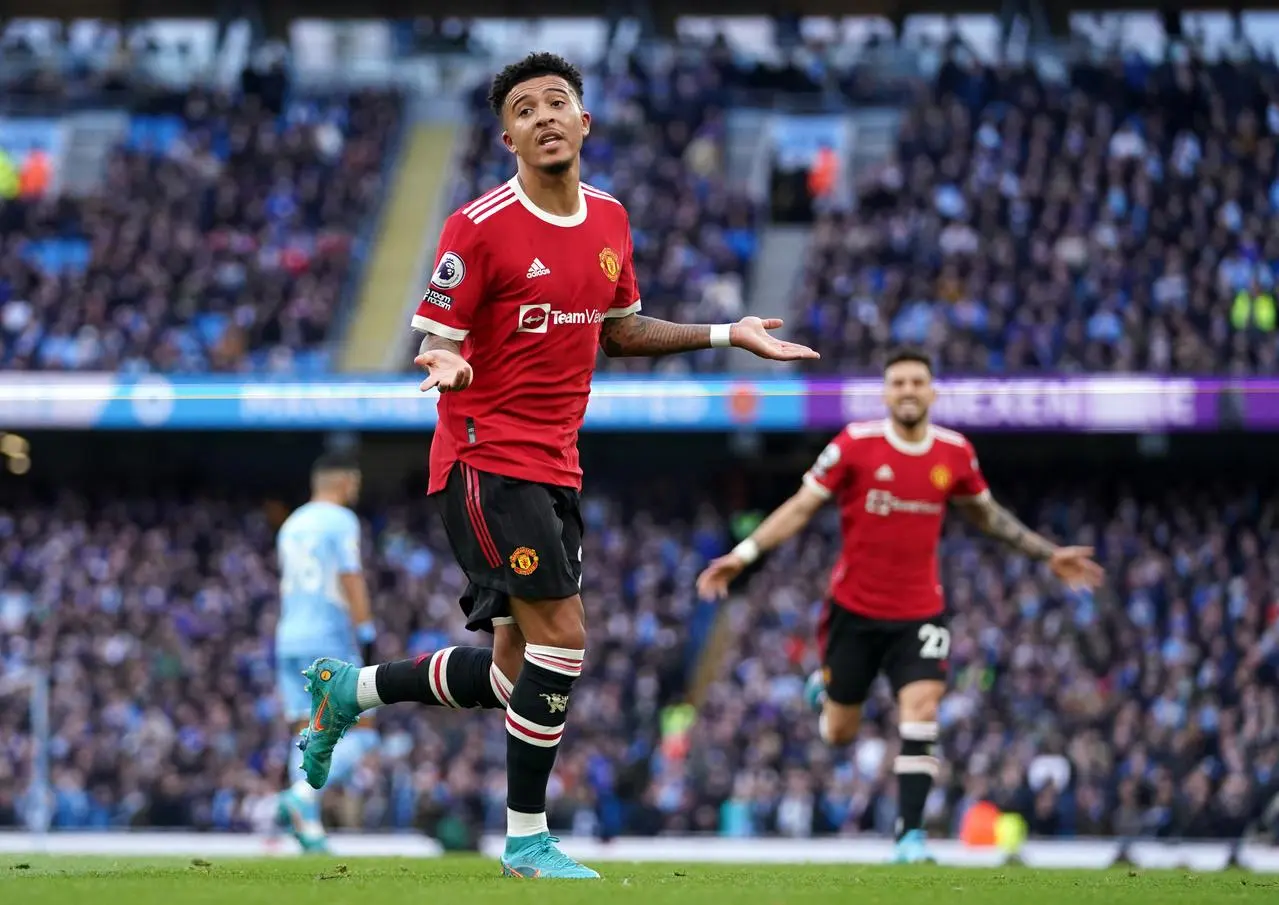 Manchester United's Jadon Sancho