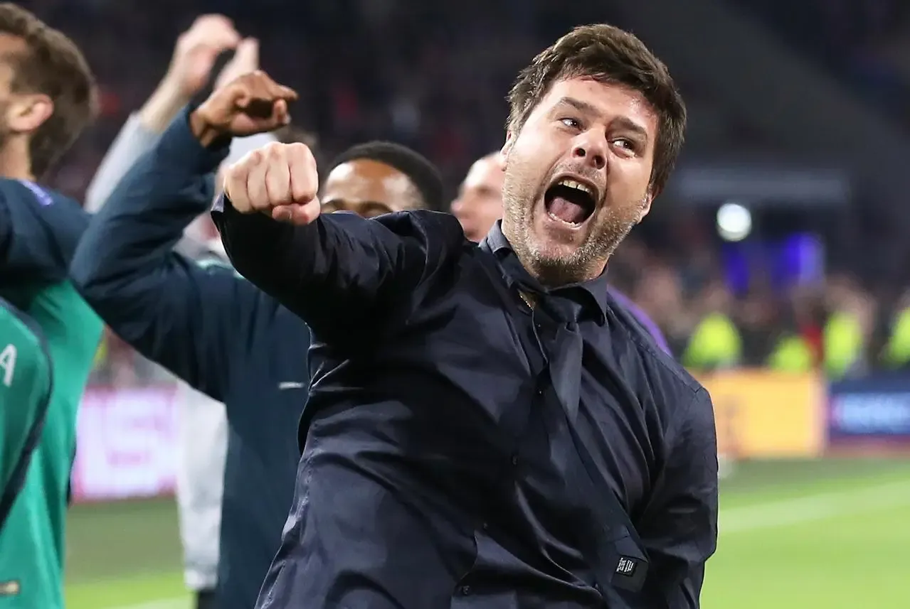 Mauricio Pochettino celebrates