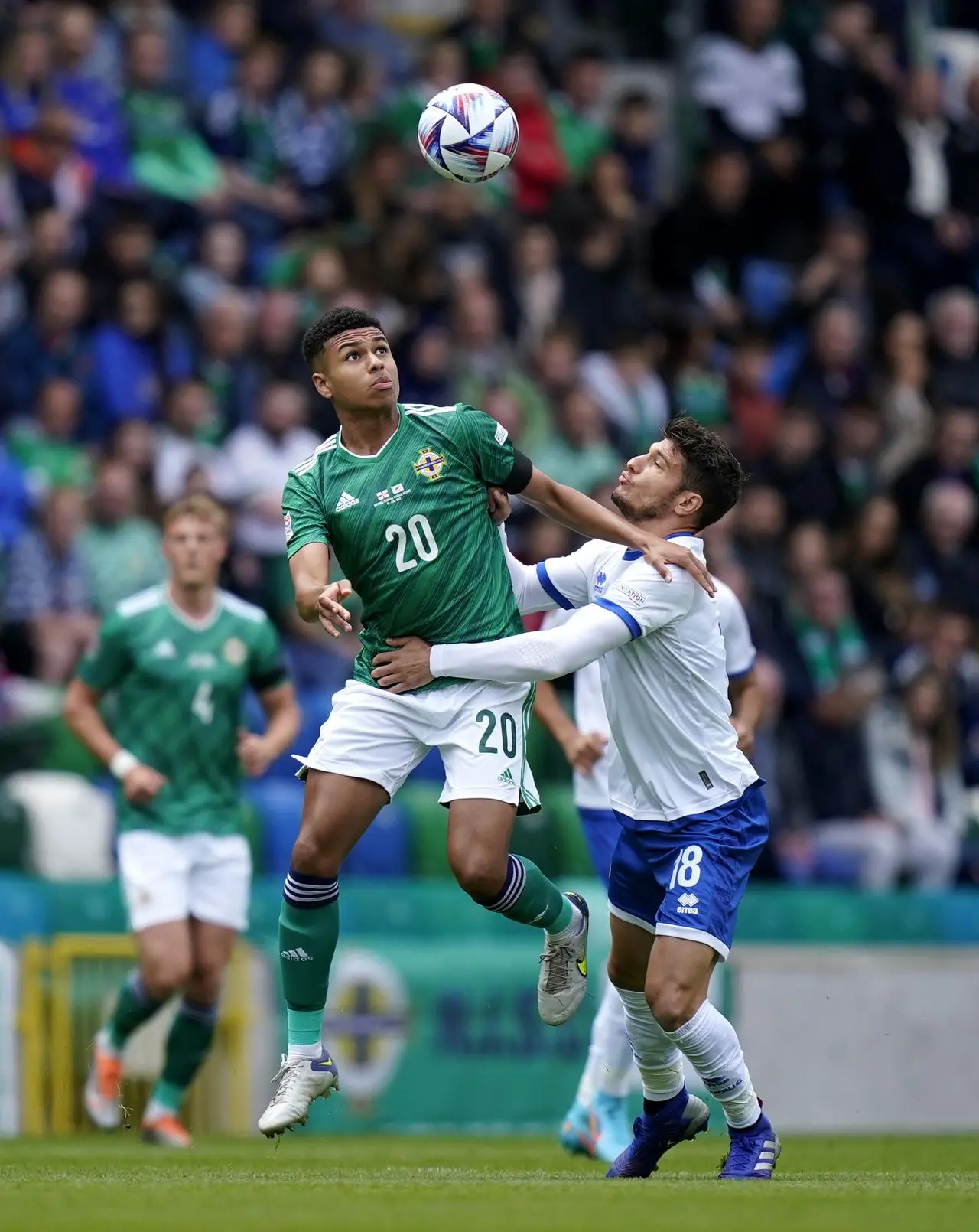 Northern Ireland's Shea Charles (left) (Niall Carson/PA)