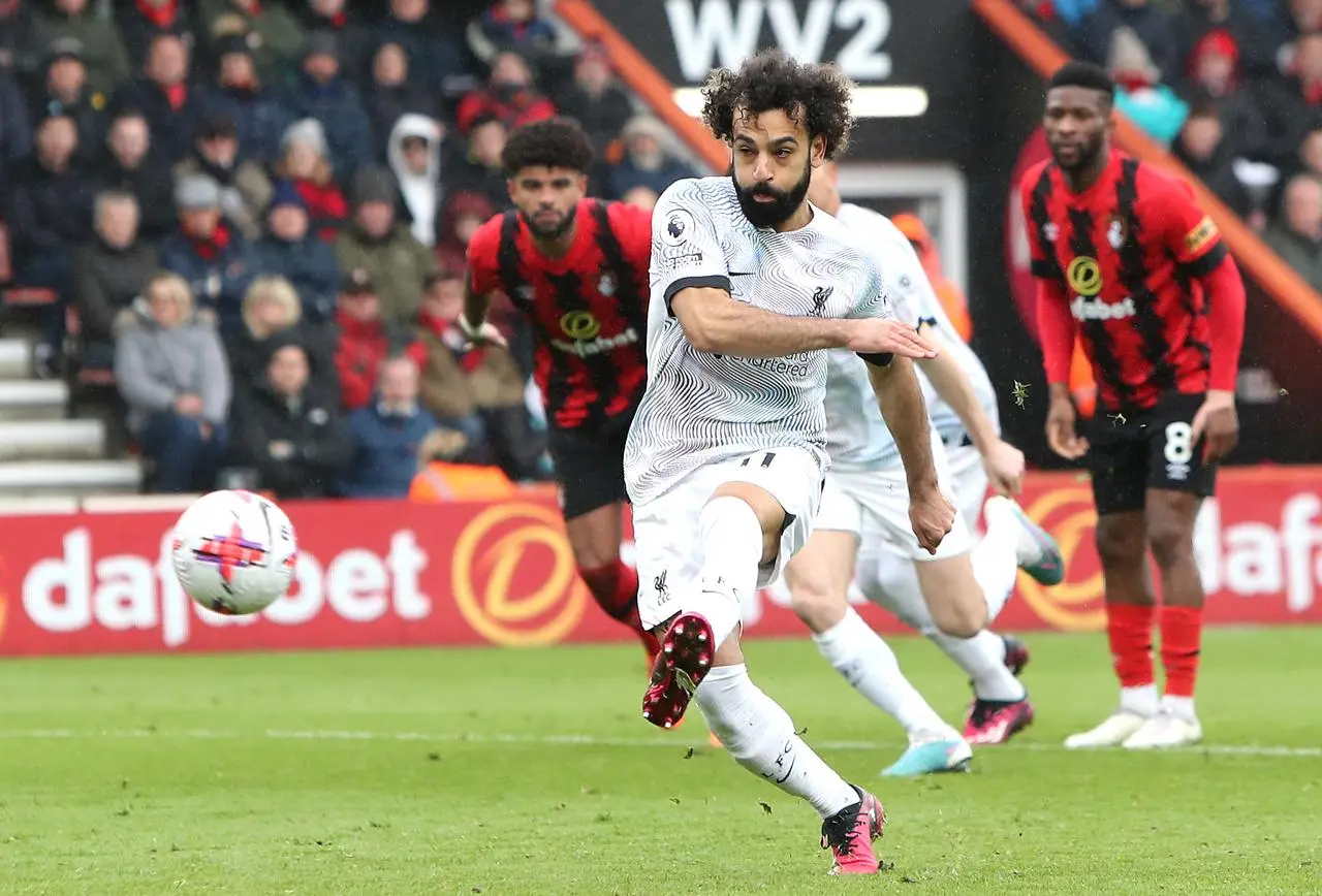 Mohamed Salah missed a penalty in the second half 