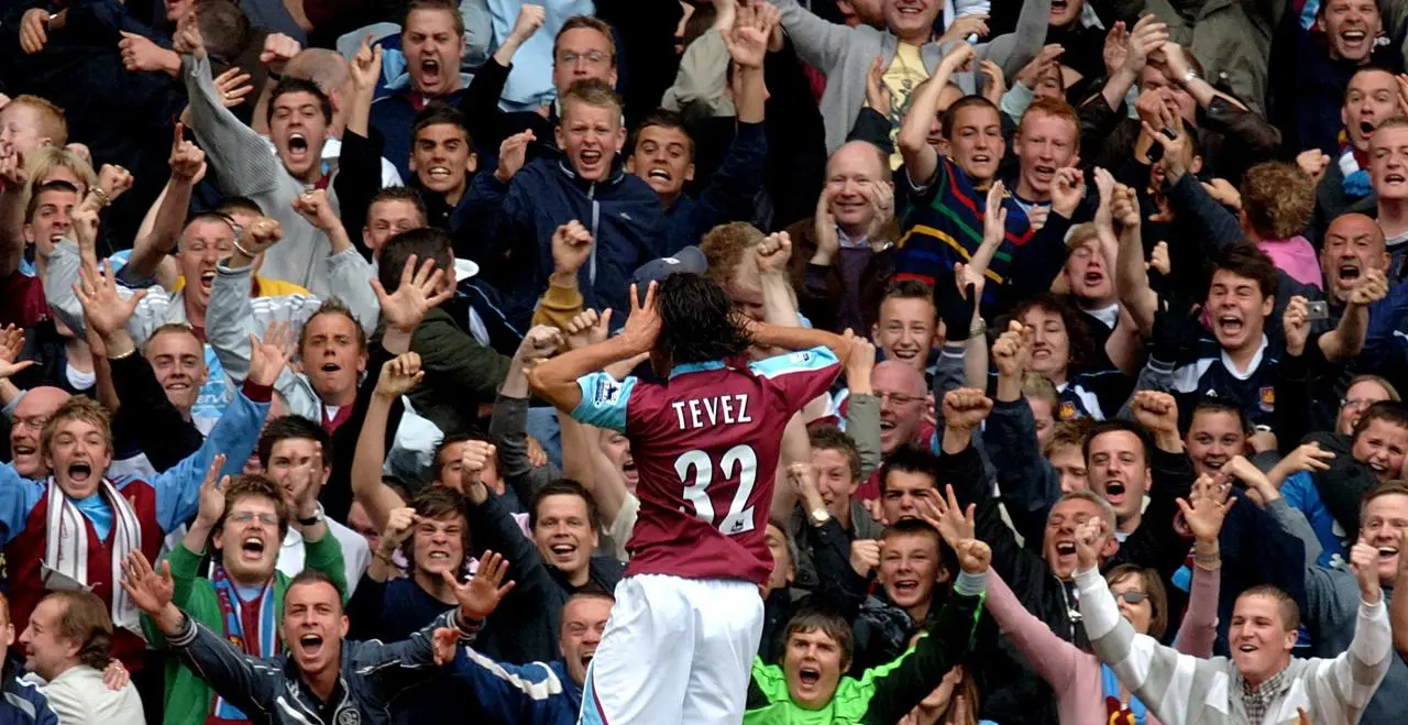 Tevez scored seven goals in 10 games as West Ham survived