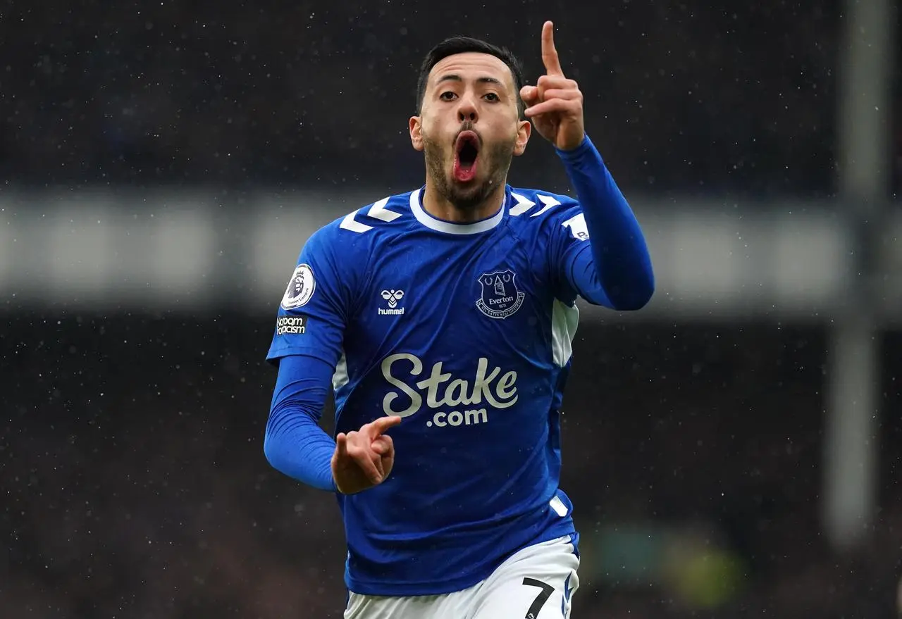 Dwight McNeil celebrates his goal against Brentford