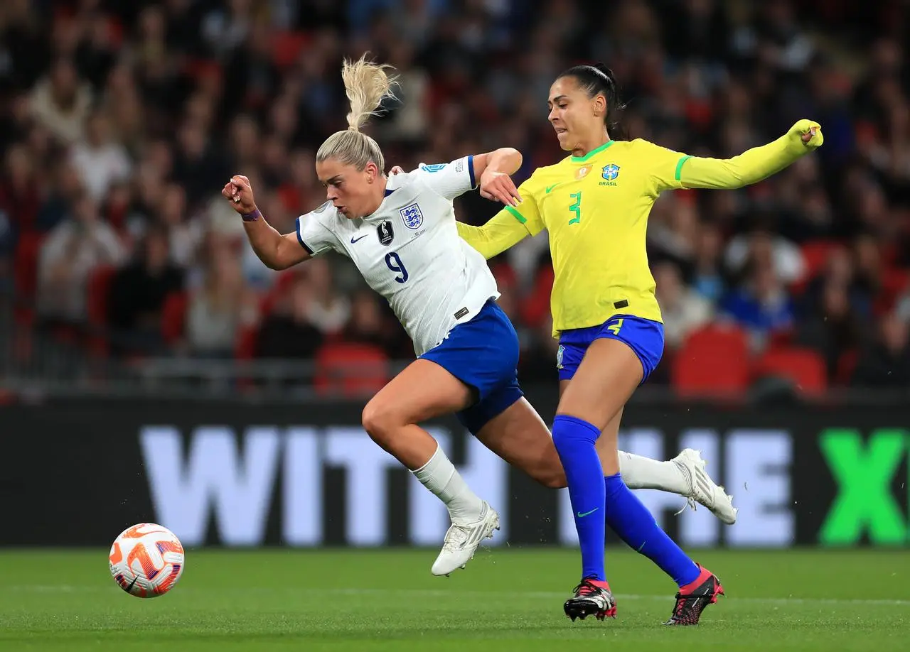 England’s Alessia Russo was handed the start against Brazil 