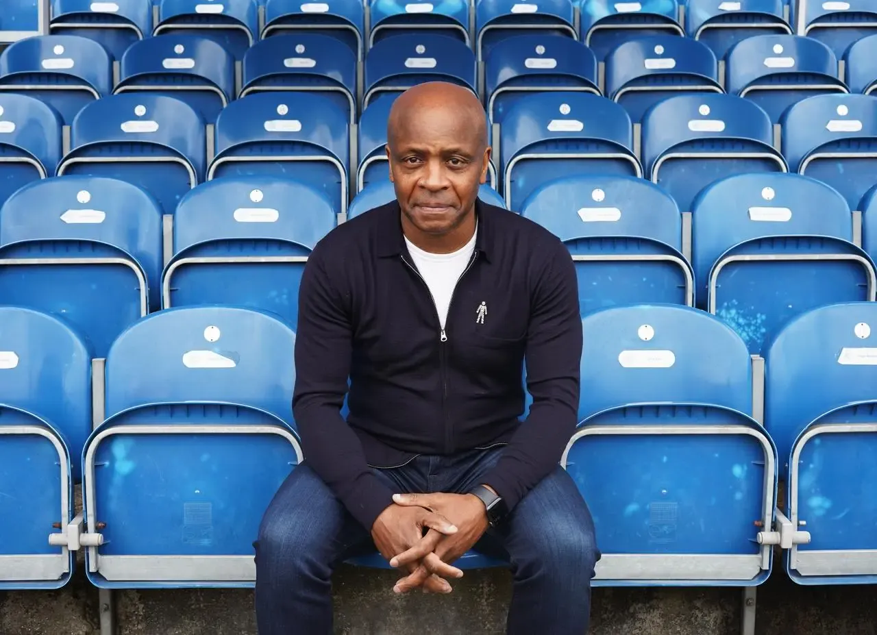 Paul Parker in the stands at QPR