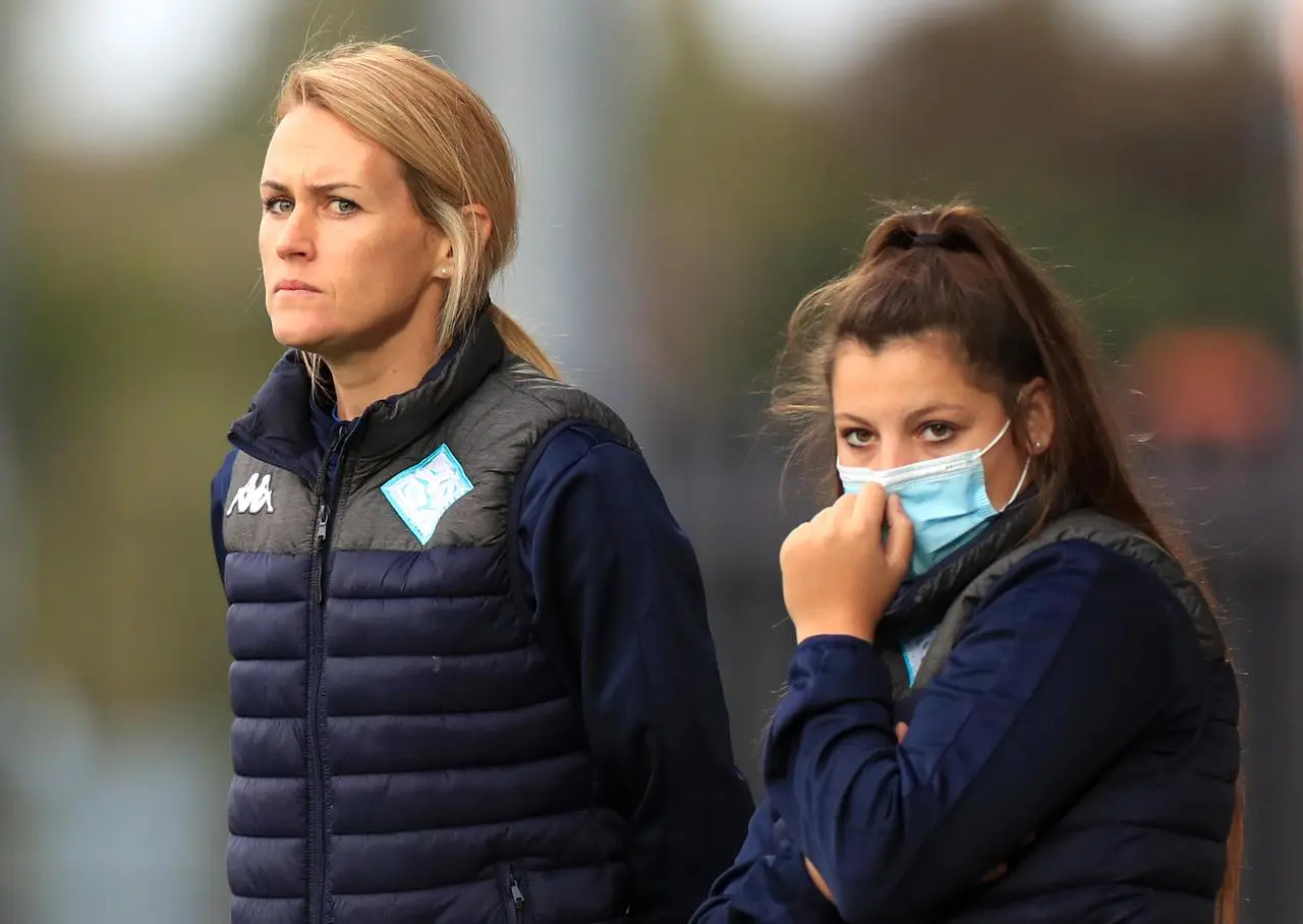 Melissa Phillips, left, will be in the Brighton dugout for the first time this weekend (Mike Egerton/PA)