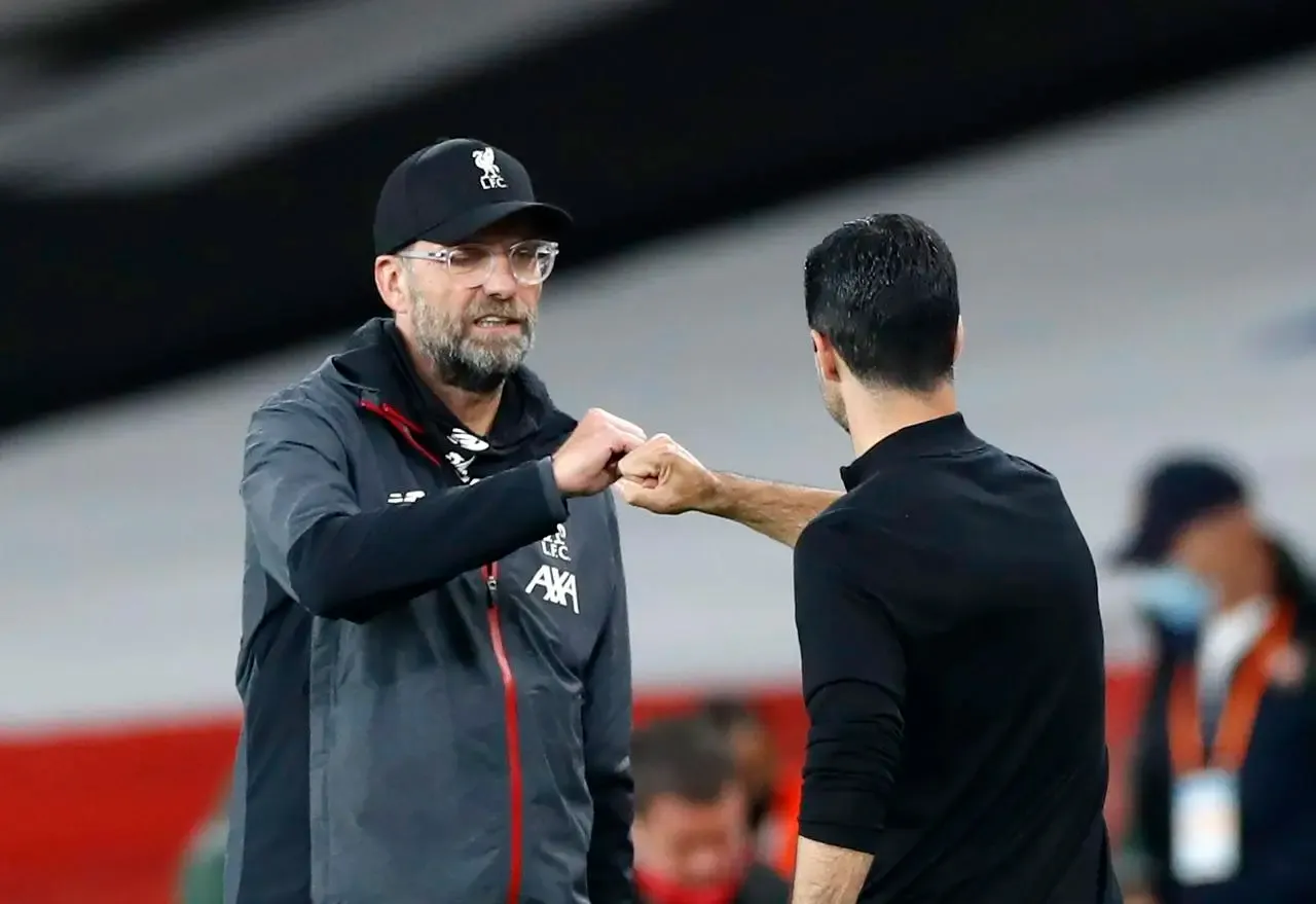 Arteta says he and Klopp put their spat behind them