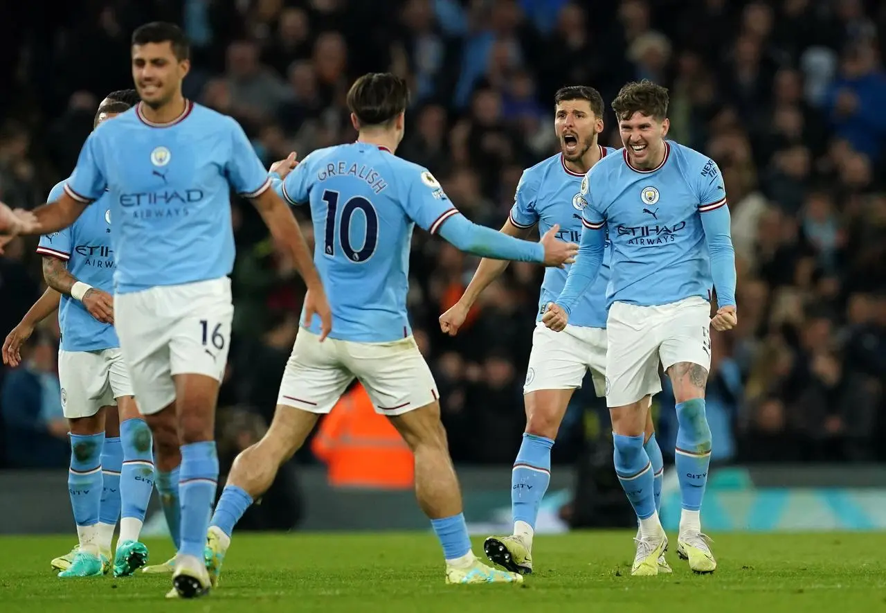 Manchester City celebrate