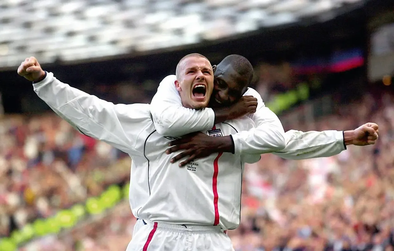 David Beckham's memorable free-kick against Greece came in a World Cup qualifier at Old Trafford.