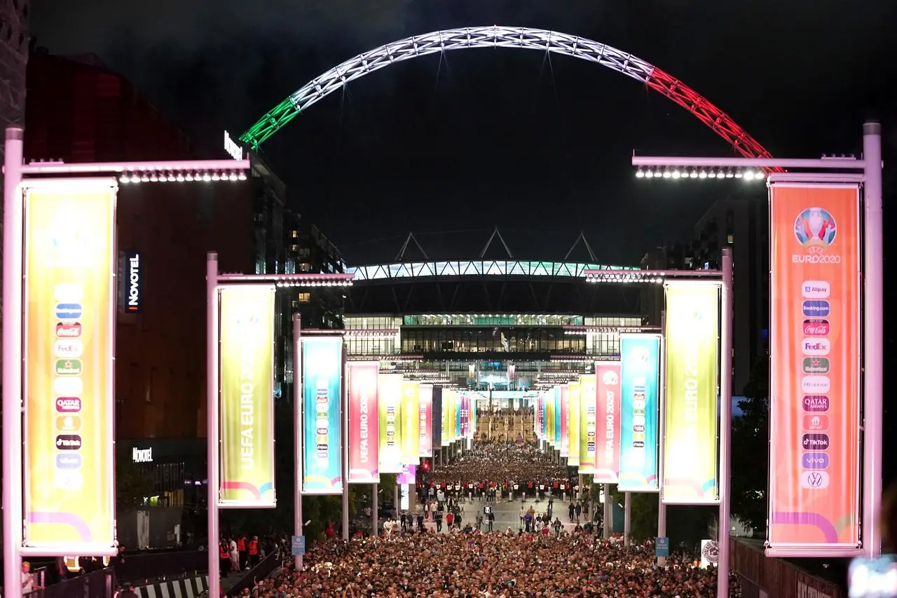 Wembley - which hosted the final of Euro 2020 - is among the stadia selected for the bid.