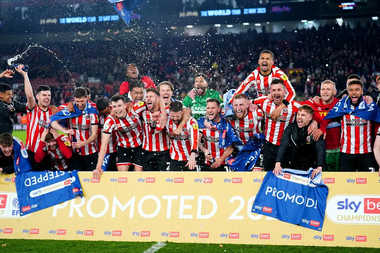 Sheffield United celebrate