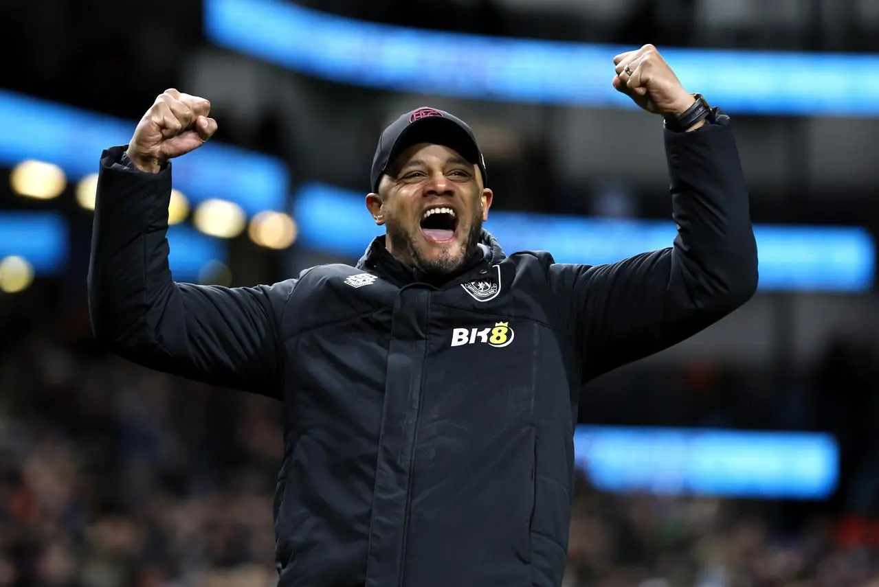 Burnley manager Vincent Kompany