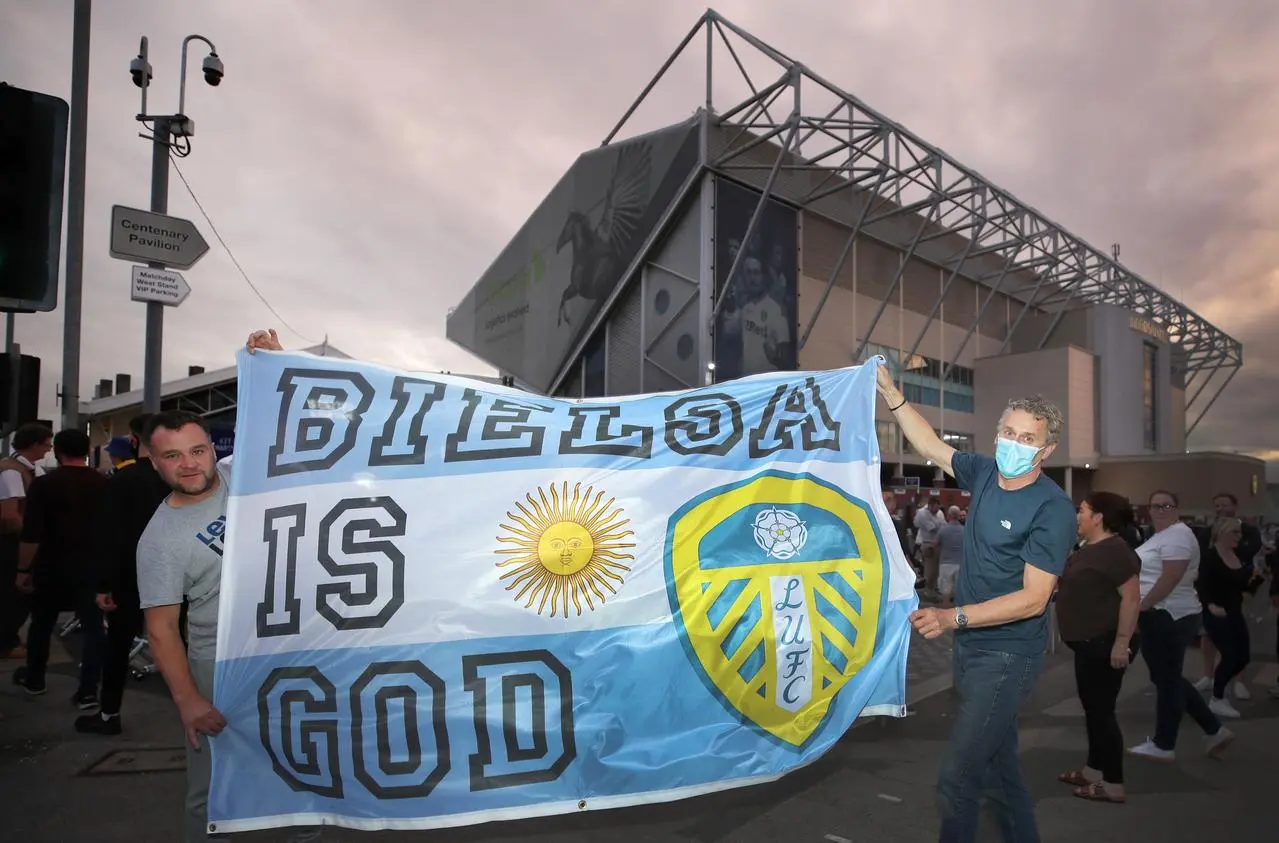 Marcelo Bielsa is revered by Leeds fans after guiding them back to the Premier League in 2020 