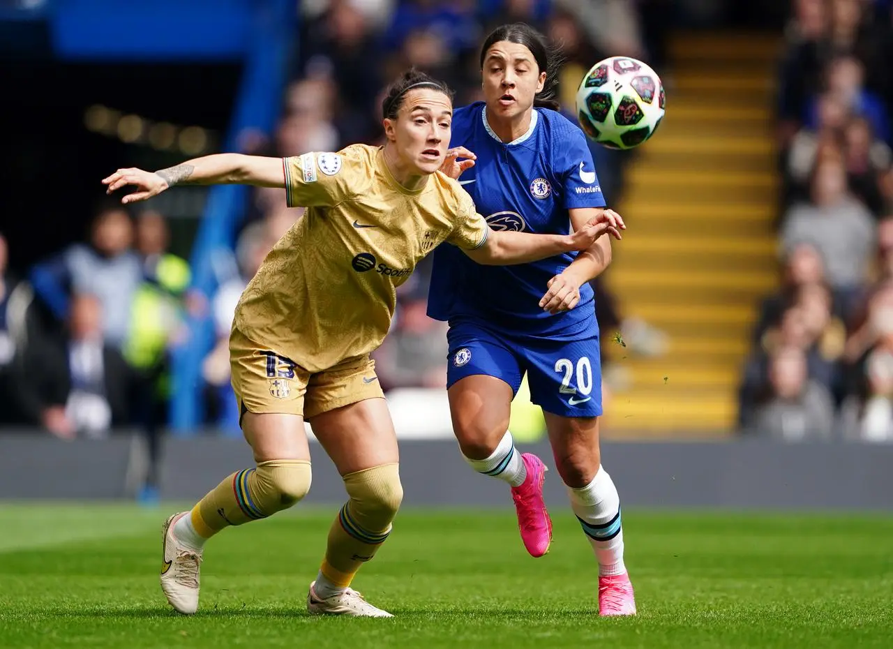 Bronze in action for Barcelona against Chelsea last month (Zac Goodwin/PA)