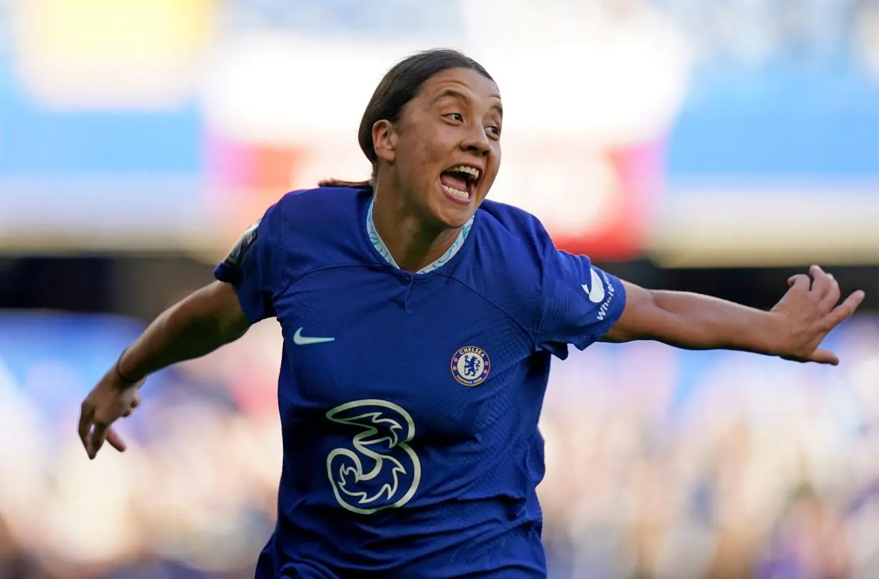 Sam Kerr in action for Chelsea (John Walton/PA)