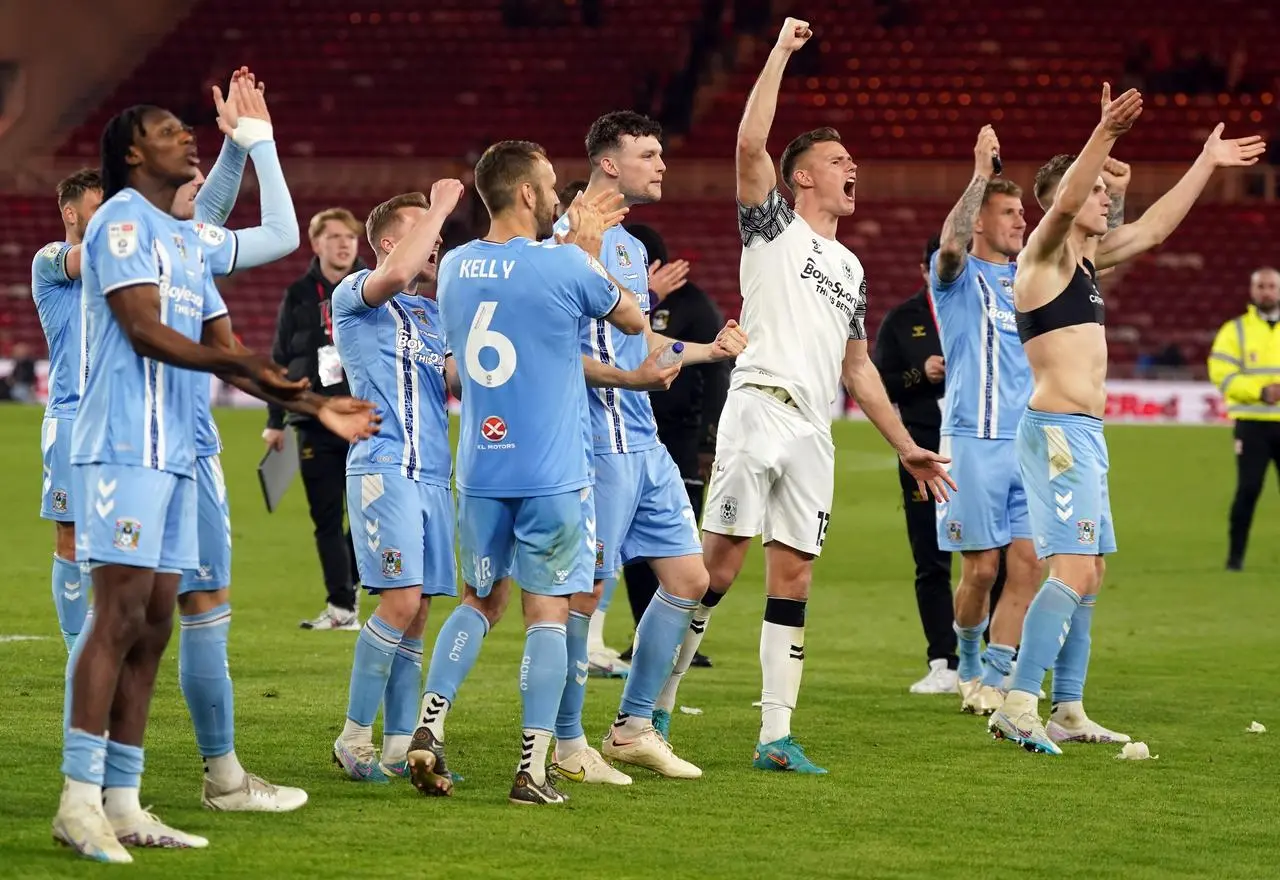 Middlesbrough v Coventry City – Sky Bet Championship – Play Off – Semi Final – Second Leg – Riverside Stadium