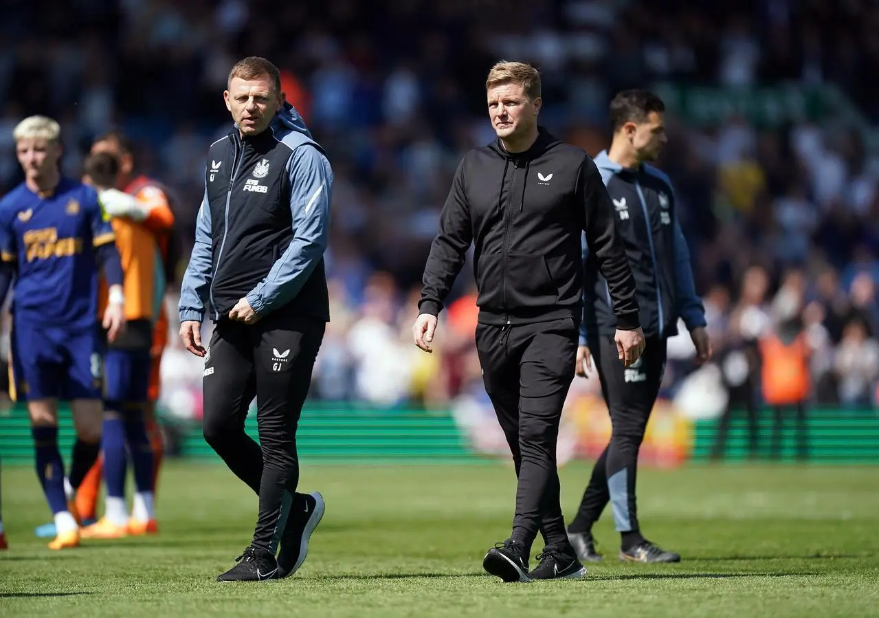 Eddie Howe at the final whistle 