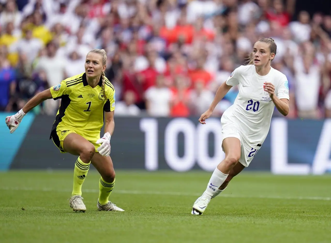 Toone scored the opener when England beat Germany in the Euros final