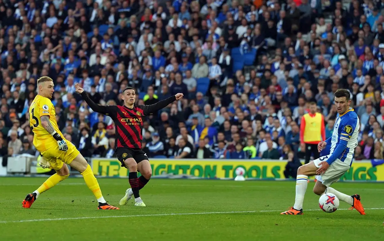 Phil Foden scores Manchester City's opener