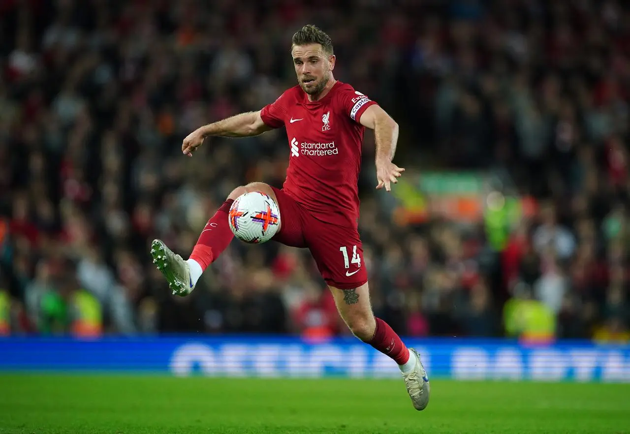 Jordan Henderson in action for Liverpool