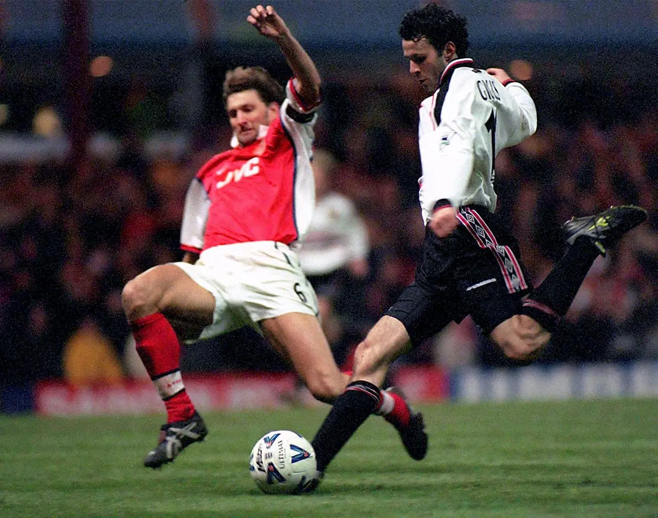 Ryan Giggs’ wonder goal sealed Manchester United’s 2-1 extra-time victory over Arsenal in the 1999 FA Cup semi-final 