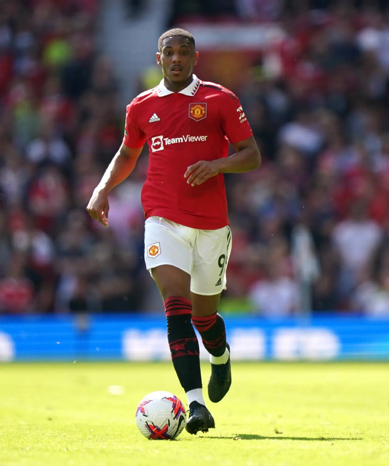 Anthony Martial headed straight down the tunnel after being substituted at Bournemouth 